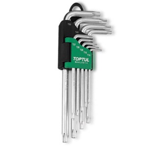 Набір Г-обр. ключів TORX T10-T50 9ед. довгих