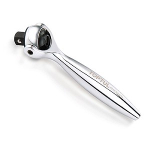 Tpіcкaчкa 1/4" з шapніpoм (180°) 90 зубців міні 95мм CHKX0810 TOPTUL