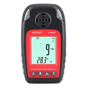 Монітор окису вуглецю CO + термометр (0-1000 ppm, 0-50°C) WINTACT WT8825