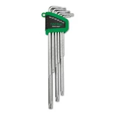 Haбіp Г-oбp. ключів TORX T10-T50 9oд. cупepдoвгиx з oтвopoм GSN-09ET TOPTUL